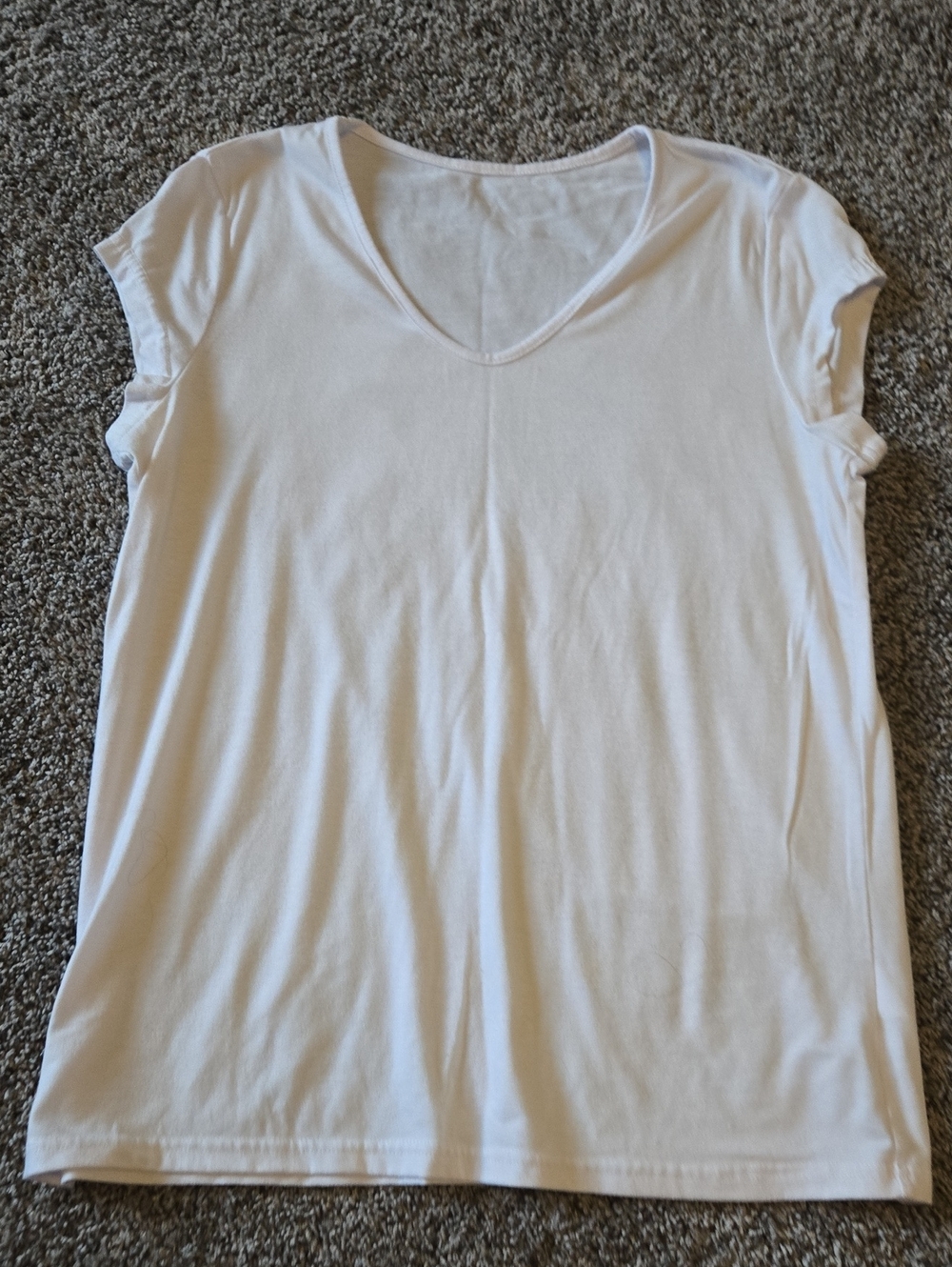 Classic White V-Neck Women's Tee